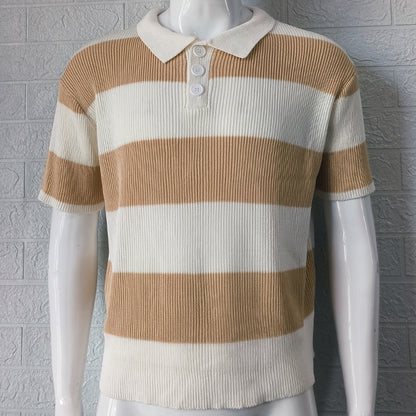 Luca | Knit Stripe Polo Shirt