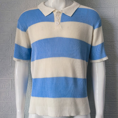 Luca | Knit Stripe Polo Shirt